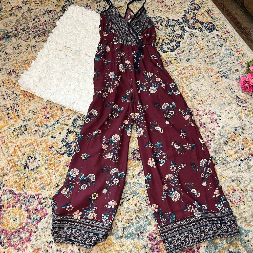Xhilaration Floral Pants Jumpsuit